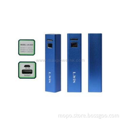 2600mAh Compact Fashionable Powerbank Colorful